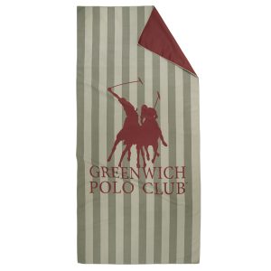 Greenwich Polo Club Πετσέτα Θαλάσσης Essential 80x170 5218 Coral-Green