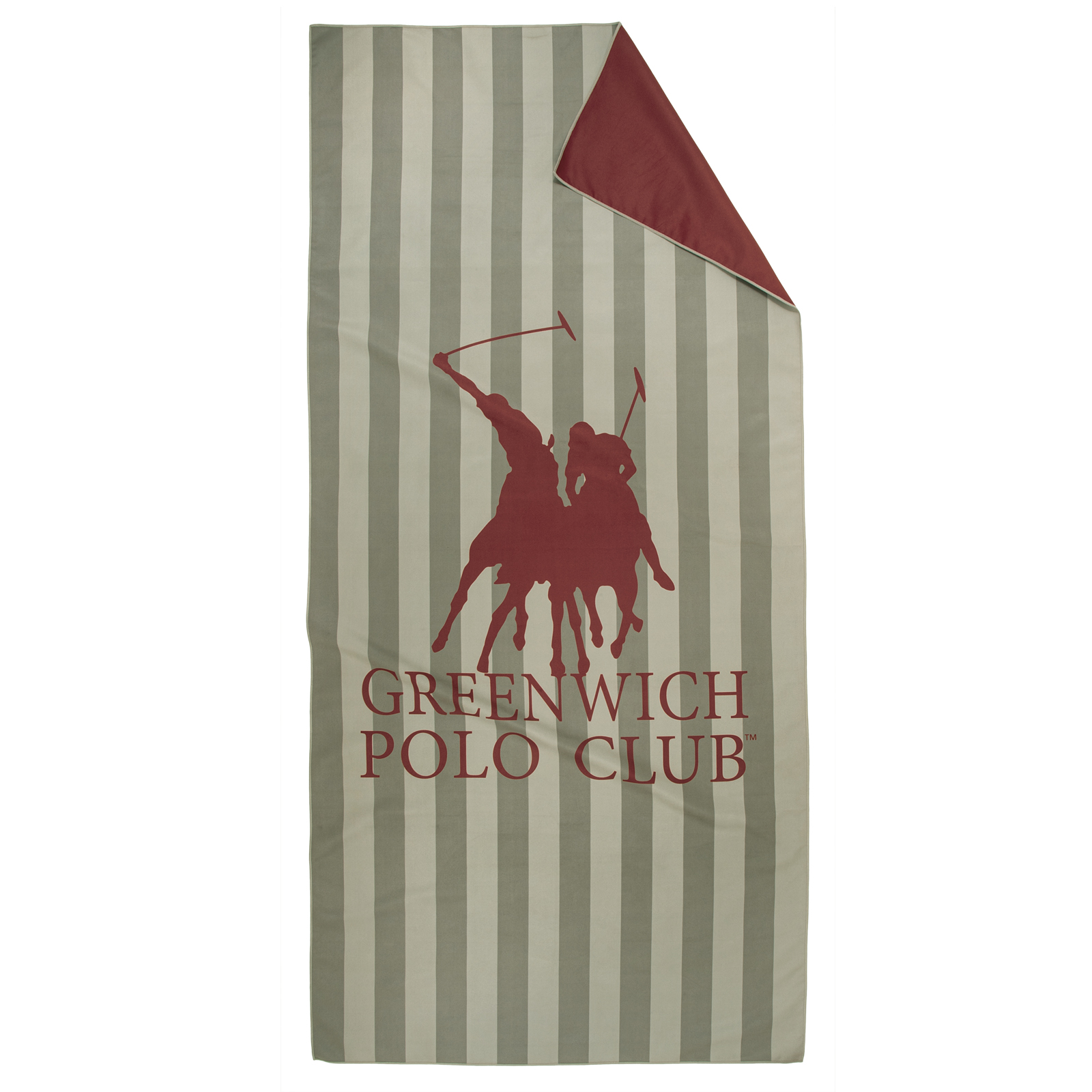 Greenwich Polo Club Πετσετα Θαλασσης 80Χ170 Essential 5218 Coral - Green