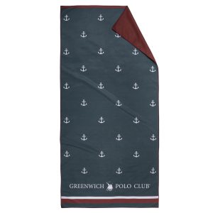 Greenwich Polo Club Πετσετα Θαλασσης 80Χ170 5224 Blue Blue