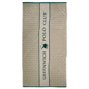 Greenwich Polo Club Πετσετα Θαλάσσης 90Χ180 Essential 5229 Green - Taupe