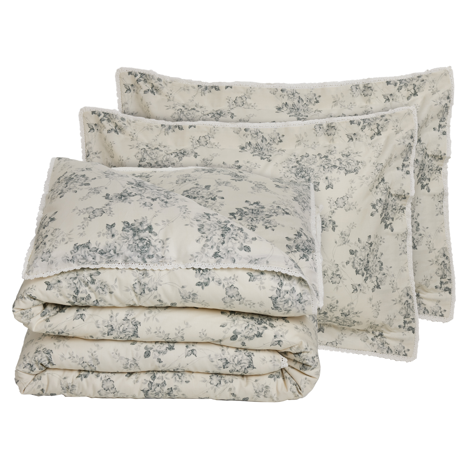 Das Home Παπλωματοθηκη Σετ Υπερδιπλη 220x240 Prestige 1712 Grey - Ivory - Image 4