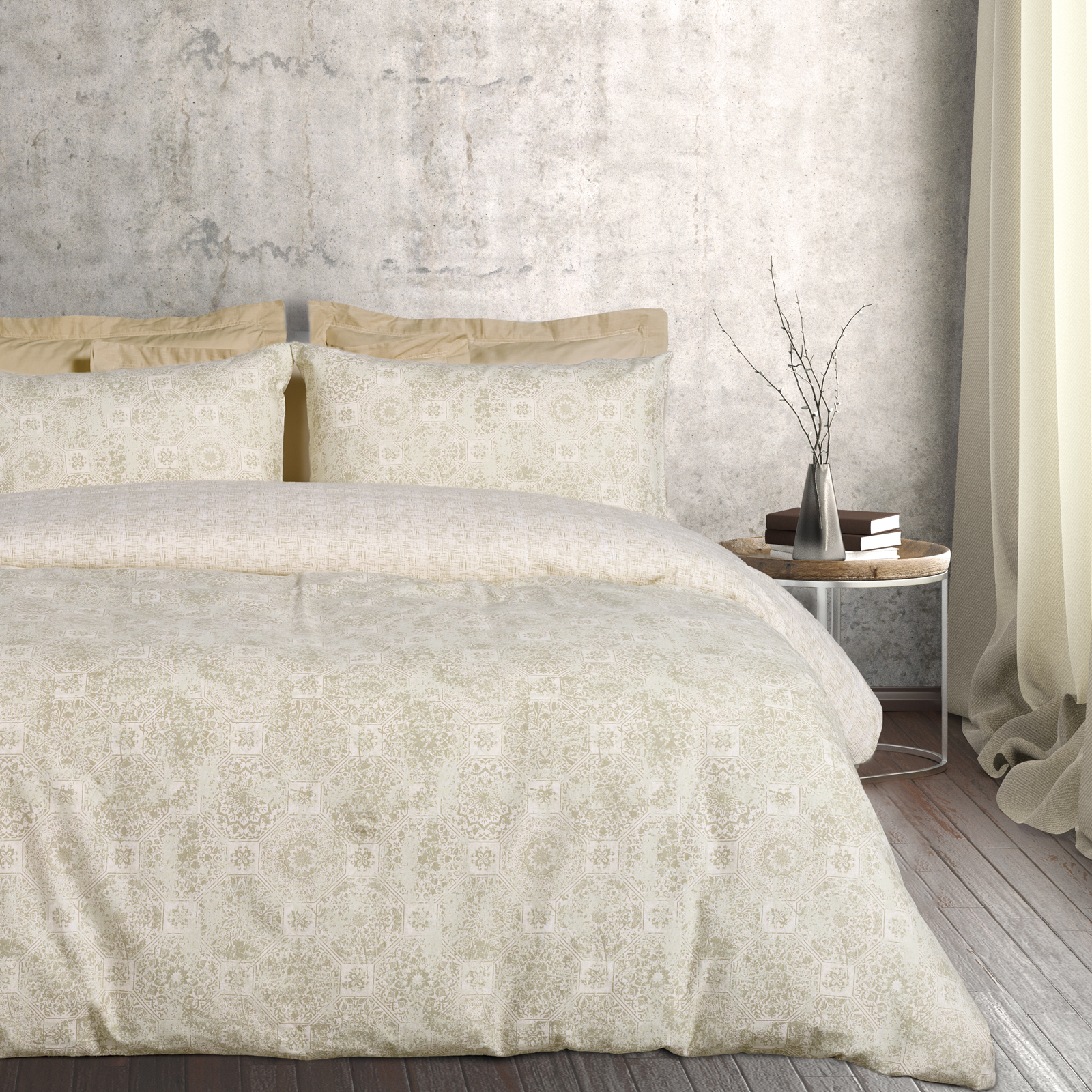 Das Home Σετ Παπλωματοθηκη Μονη Flannel 9640 Beige - Taupe Beige - Taupe - Image 4