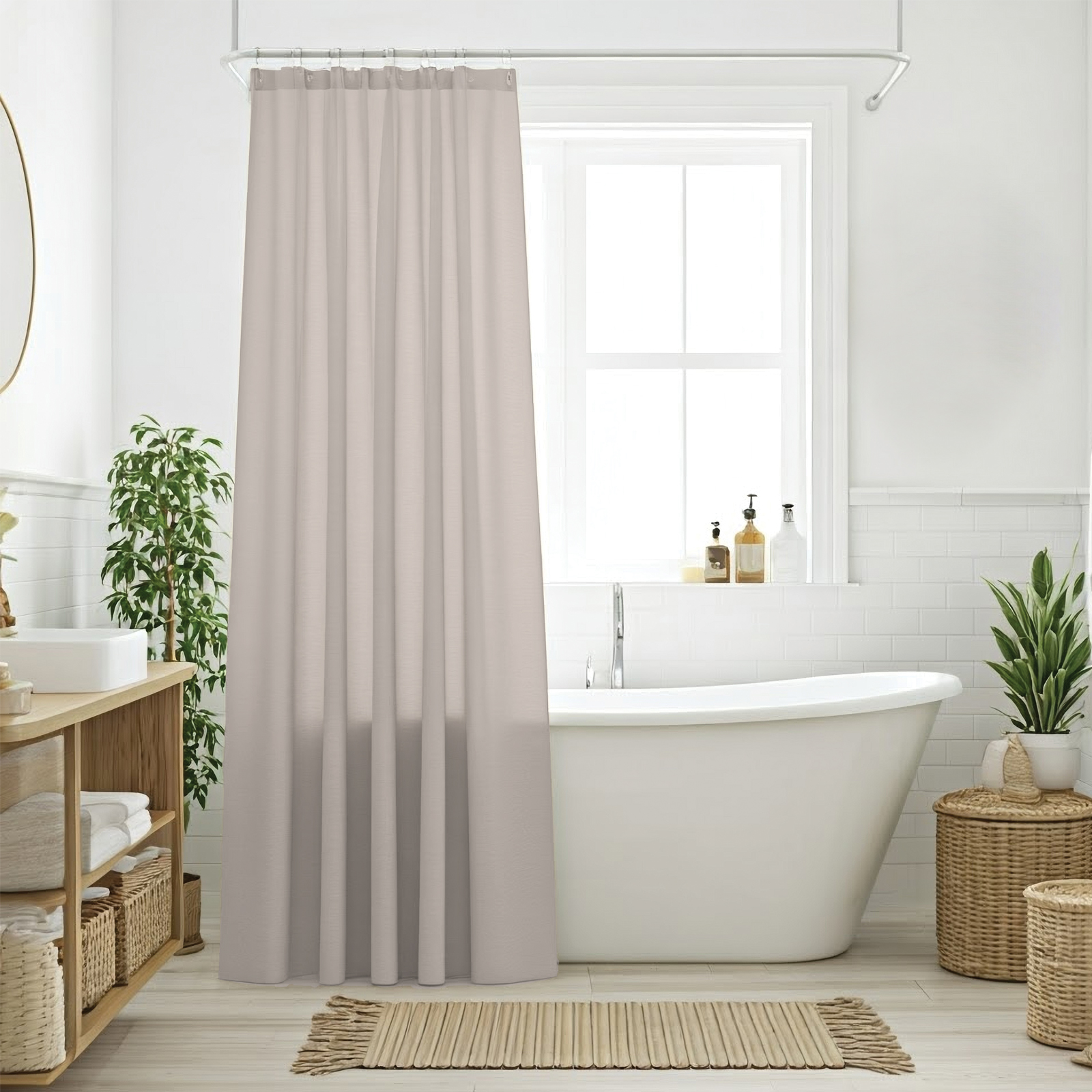 Das Home Κουρτινα Μπανιου 200X180 0808 Taupe Taupe - Image 5