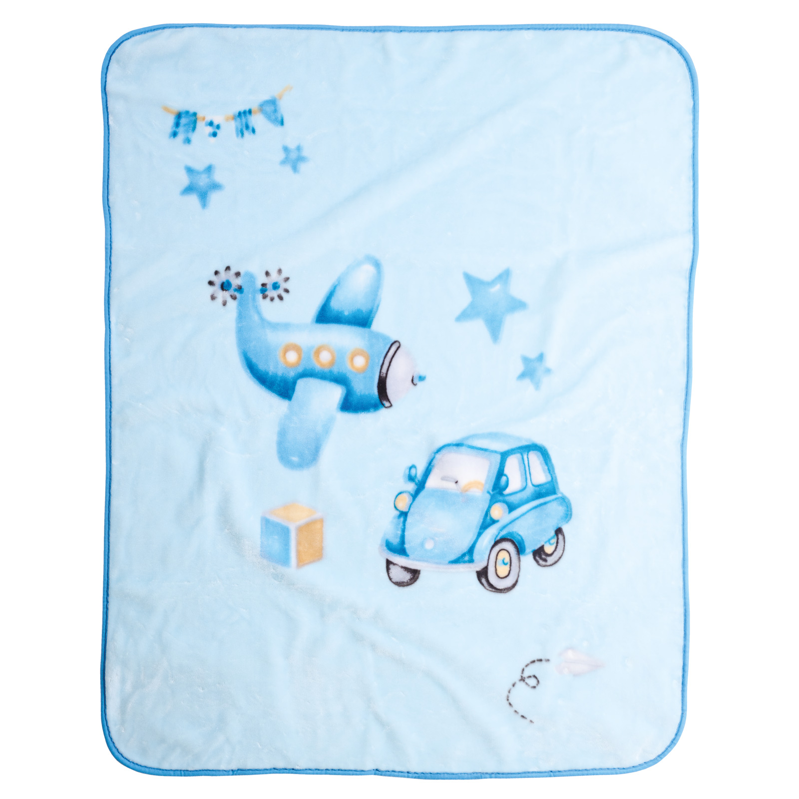 Das Baby Κουβερτα Velour 110X140 Relax 4918 Blue Blue - Image 6