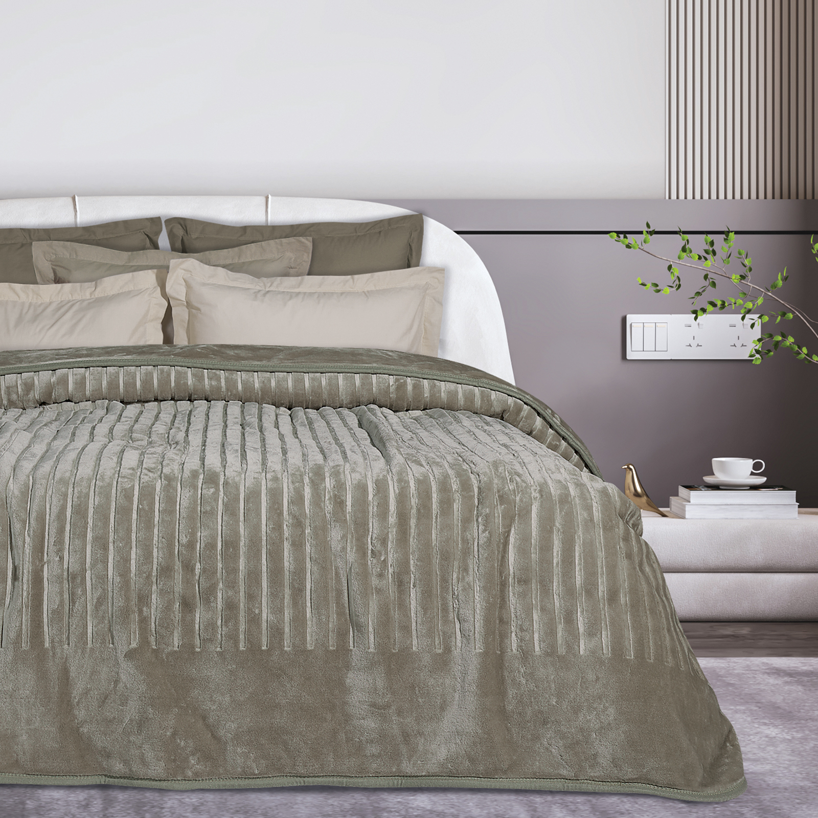 Das Home Κουβερτα Velour MΟΝΗ 1350 Σπαγγι - Image 3