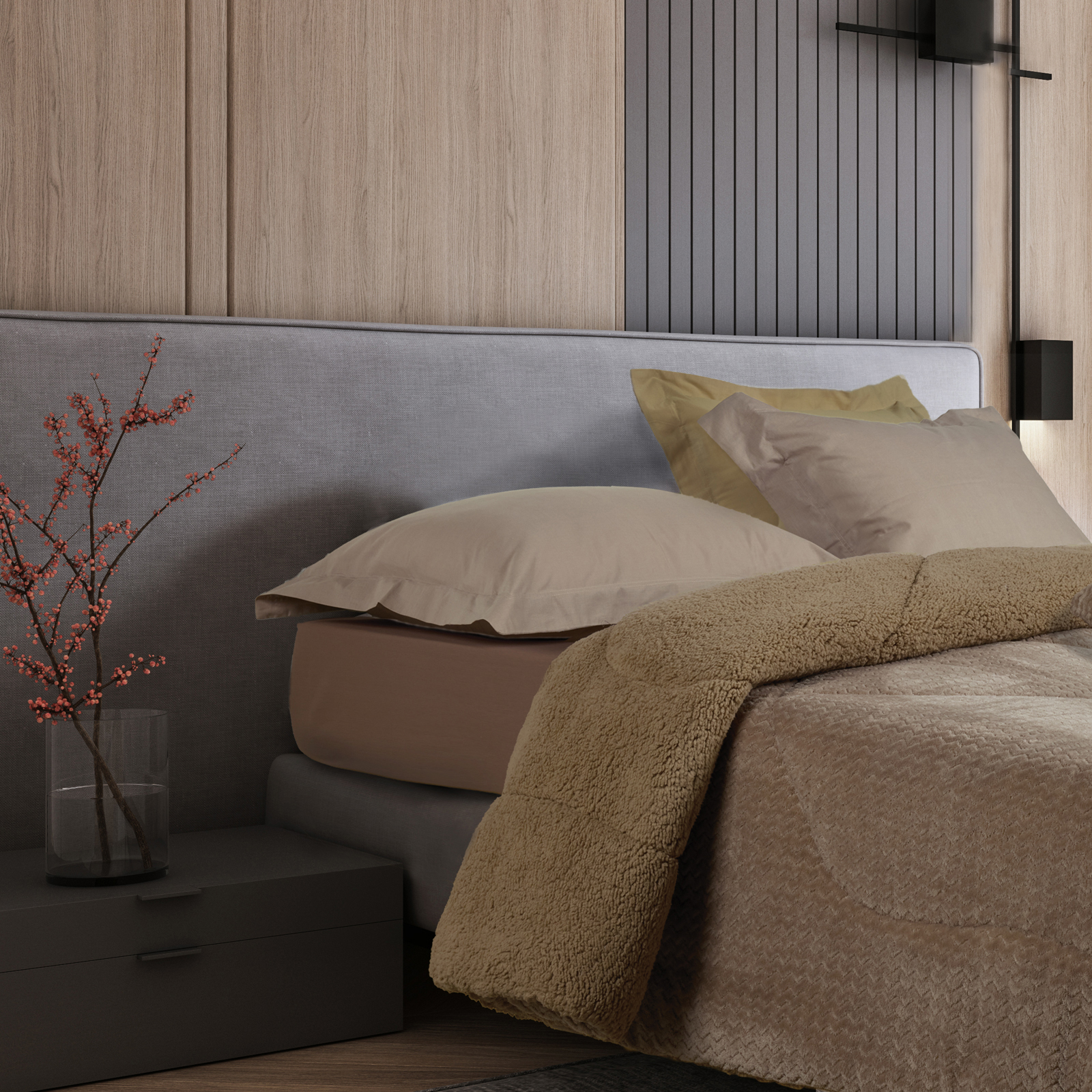 Das Home Κουβερτοπαπλωμα Sherpa Μονο 1367 Taupe - Image 4