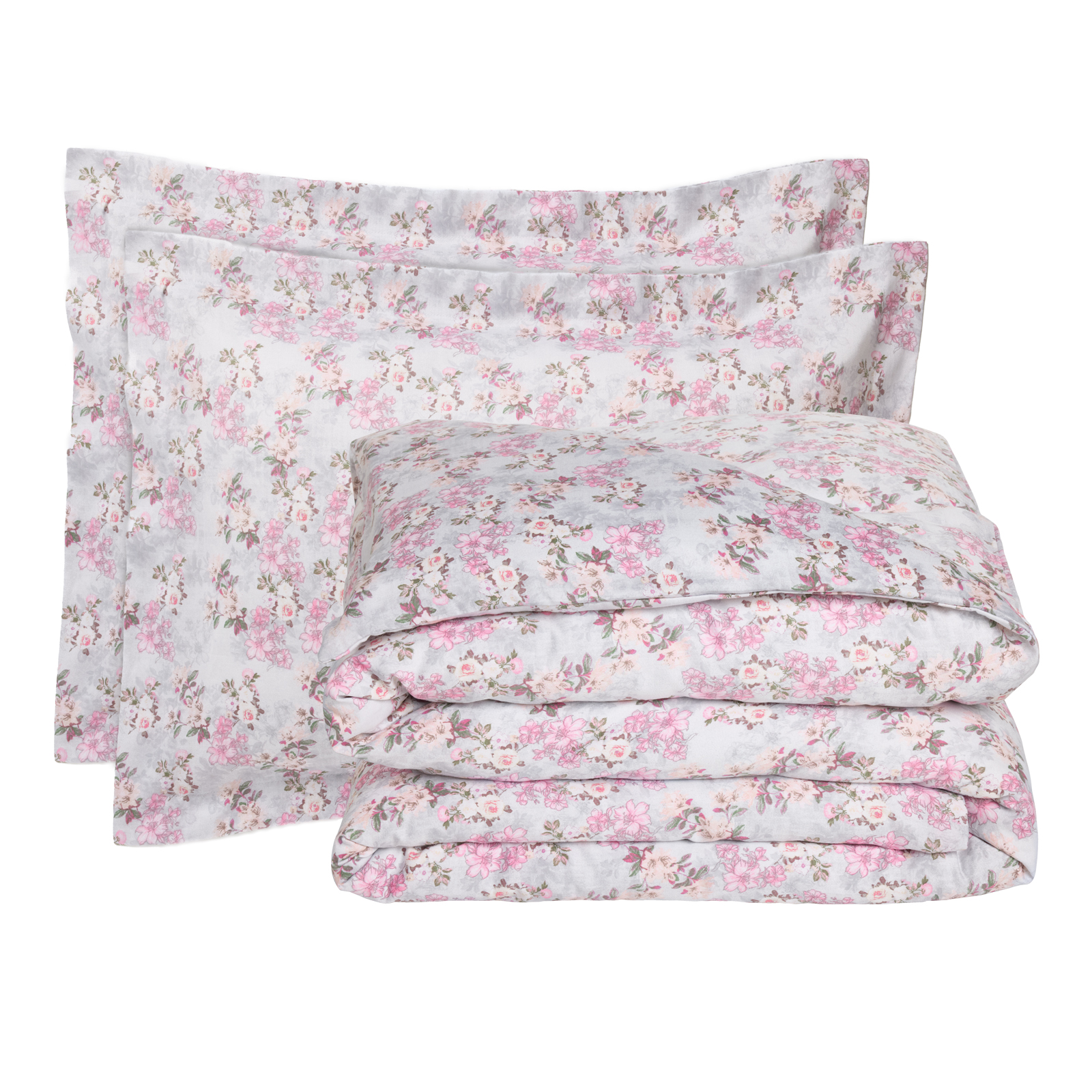 Das Home Σεντονια Σετ Υπερδιπλα Executive 1724 Light Grey - Pink - Image 3