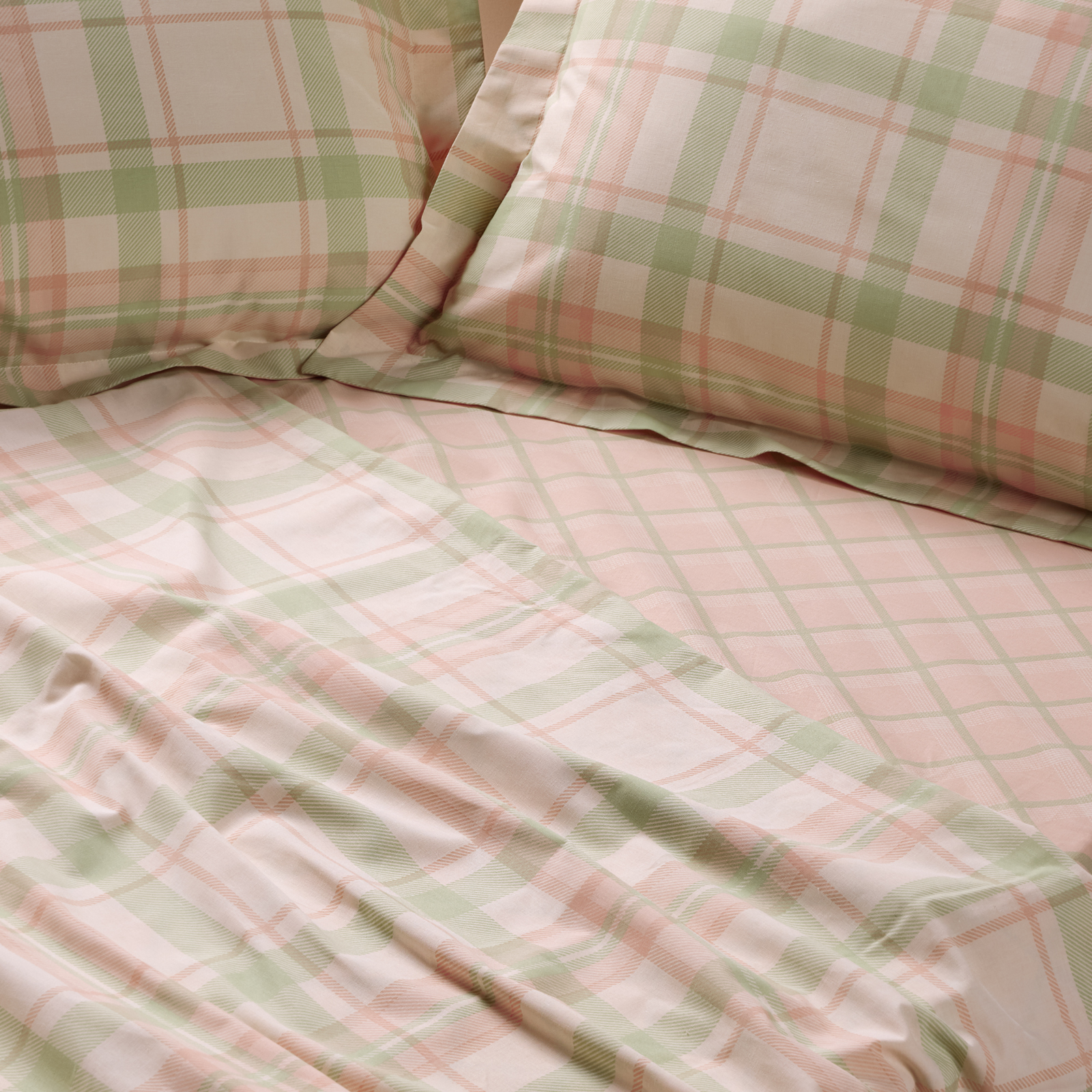 Das Home Σετ Σεντονια Υπερδιπλα Με Λαστιχο Casual 5443 Mint - Pink Mint - Pink - Image 2