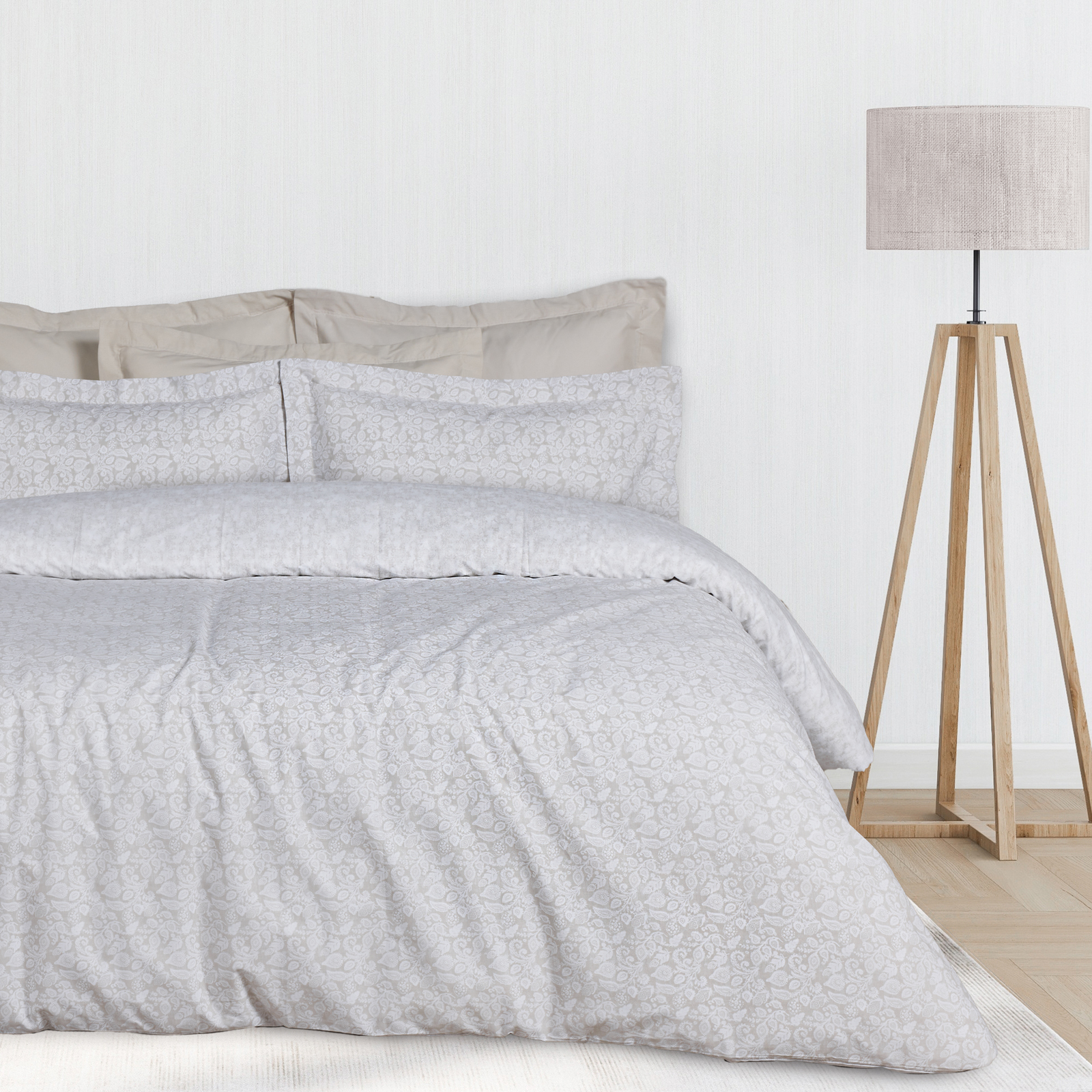 Das Home Σετ Σεντονια Μονα Happy 9678 Taupe - White Taupe - White - Image 4