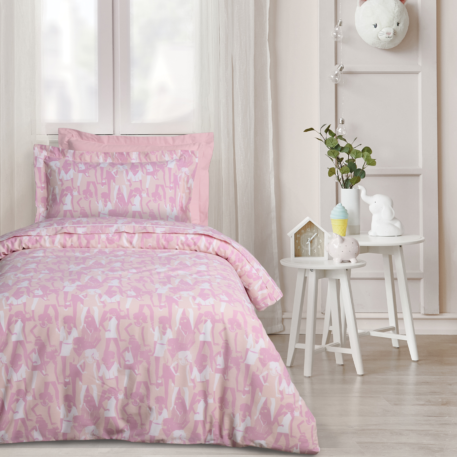 Das Kids Σετ Σεντονια Μονα 4987 Pink Pink