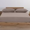 Nef-Nef Homeware Κατωσέντονο Μακό Μονό Με Λάστιχο Jersey Χωρίς Μαξιλαροθήκες 100x200+30 Mocca