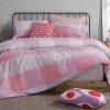 Nef-Nef Homeware Σετ Σεντόνια Υπέρδιπλα Casual Check 240x270 Ροζ