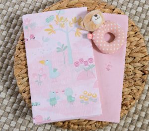 ΒΡΕΦΙΚΑ ΣΕΤ ΣΕΝΤΟΝΙΑ ΛΙΚΝΟΥ 2ΤΜΧ SPRING HAPPINESS  NEF-NEF HOMEWARE