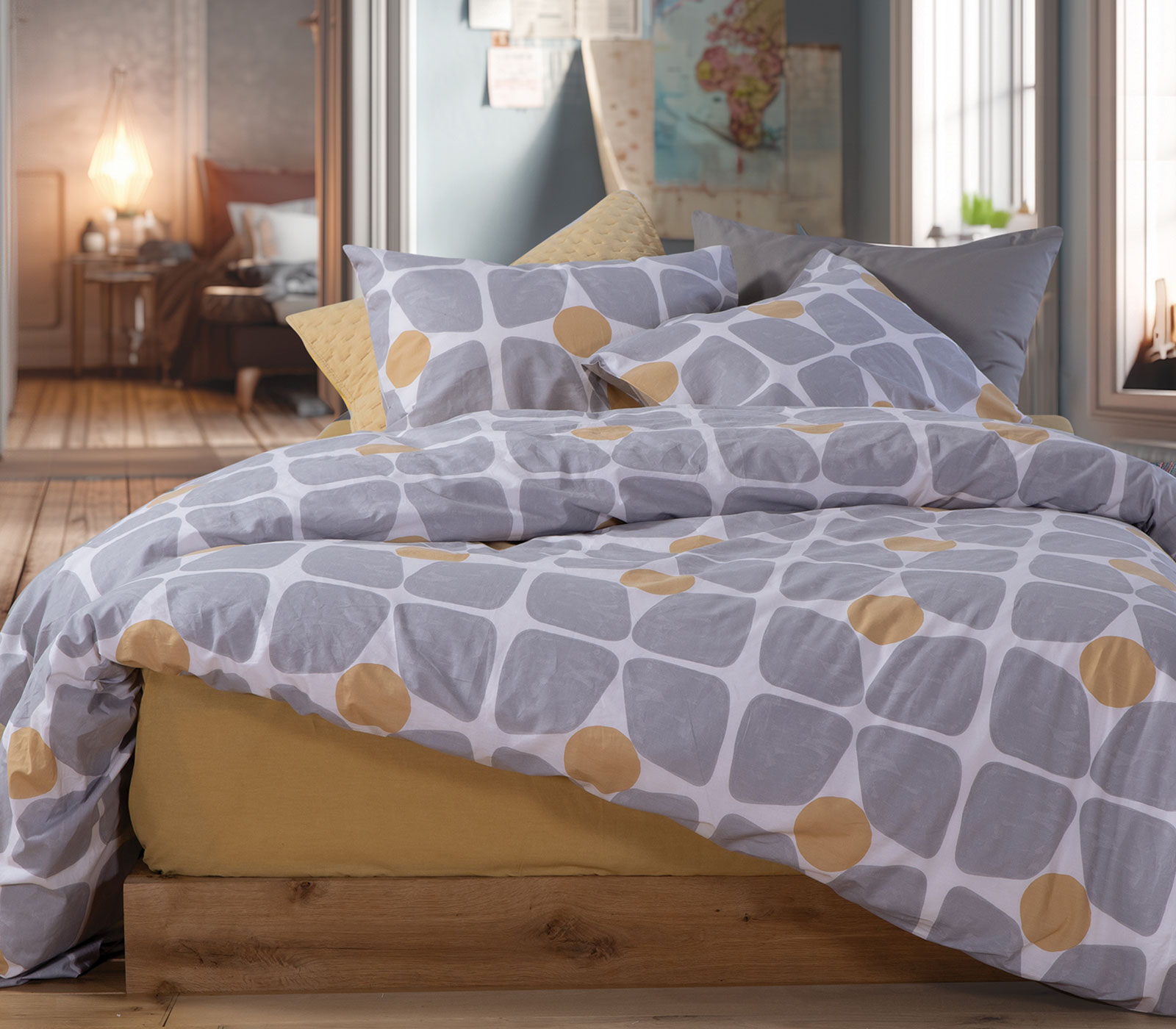 ΣΕΤ ΣΕΝΤΟΝΙΑ ΜΟΝΑ CASUAL COREO 170X270 NEF-NEF HOMEWARE