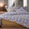Nef-Nef Homeware Σετ Σεντόνια Μονά Casual Coreo Με Λάστιχο 170x270 Yellow