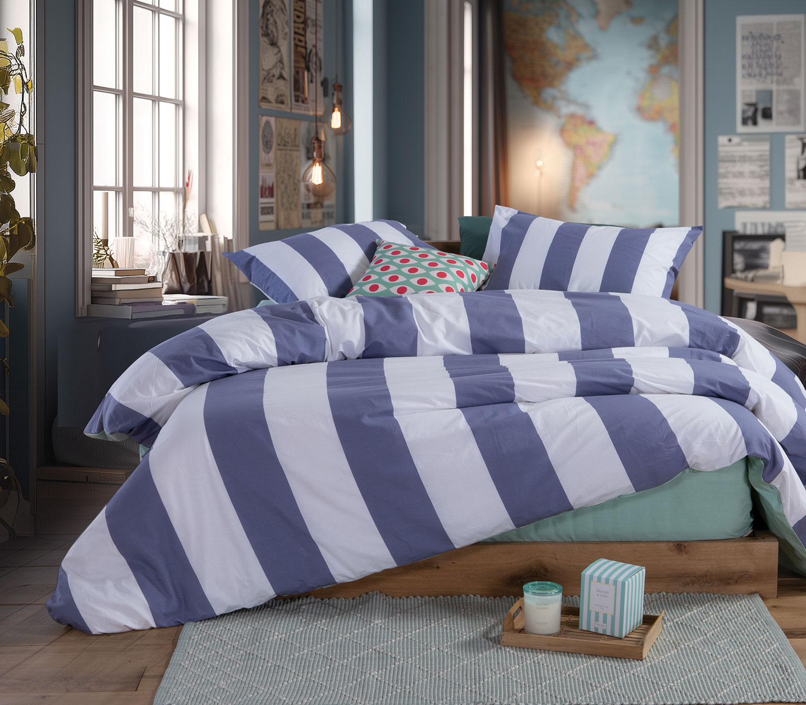 ΣΕΤ ΣΕΝΤΟΝΙΑ ΜΟΝΑ CASUAL VERTIA 170X270 NEF-NEF HOMEWARE