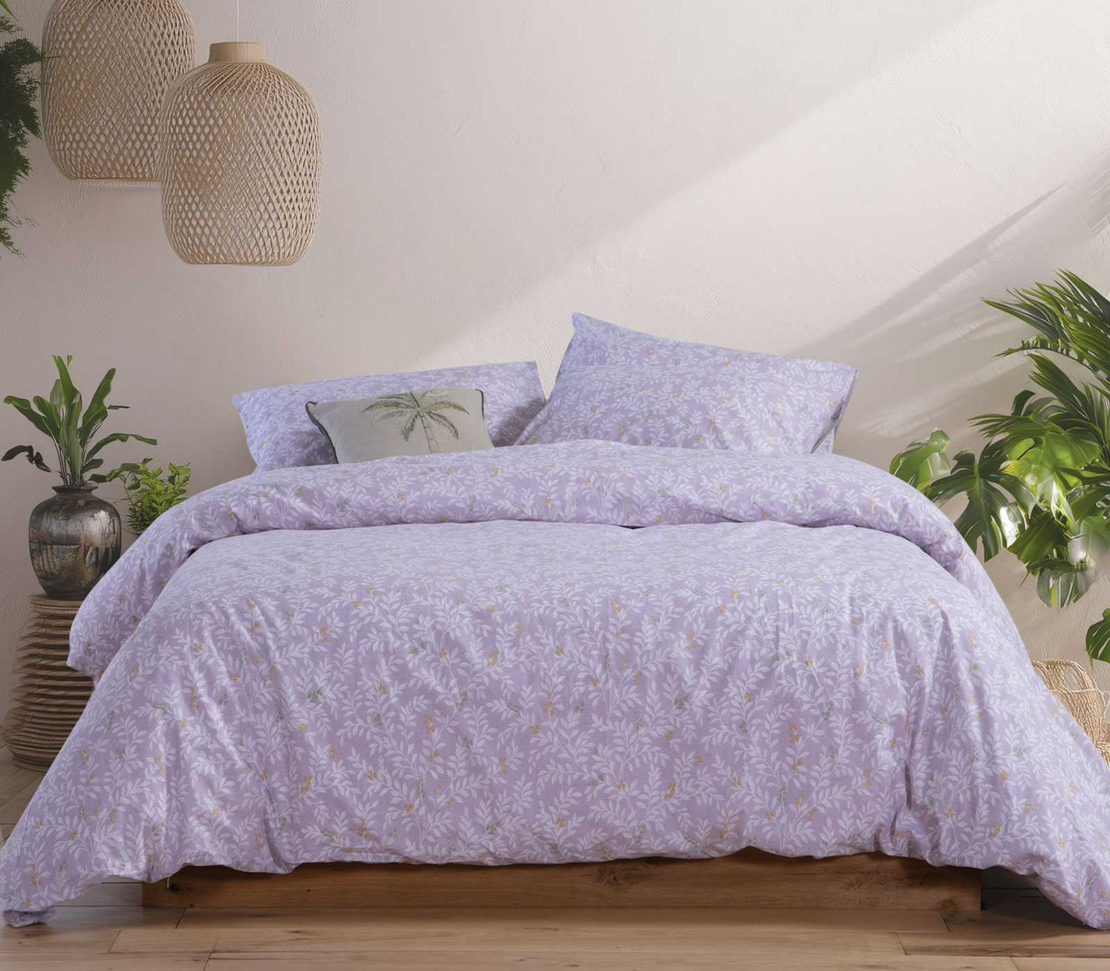 ΣΕΤ ΣΕΝΤΟΝΙΑ ΒΑΜΒΑΚΕΡΑ ΔΙΠΛΑ CYLIA 200Χ270 NEF-NEF HOMEWARE