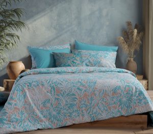 ΣΕΤ ΣΕΝΤΟΝΙΑ ΒΑΜΒΑΚΕΡΑ ΔΙΠΛΑ CHARISMA BLUE 200Χ270 NEF-NEF HOMEWARE