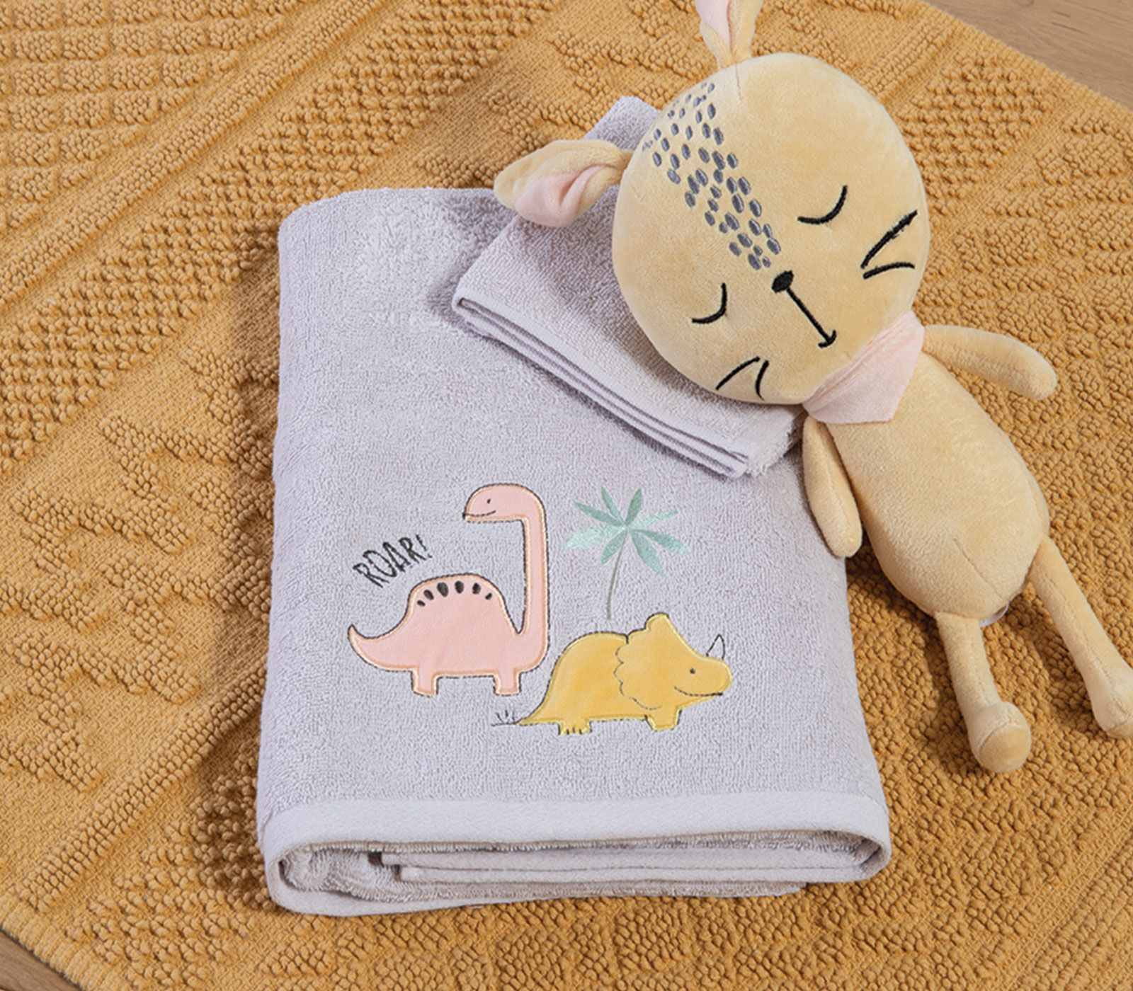 ΠΑΙΔΙΚΕΣ ΠΕΤΣΕΤΕΣ ΣΕΤ 2TMX DINOSAUR ART NEF-NEF HOMEWARE