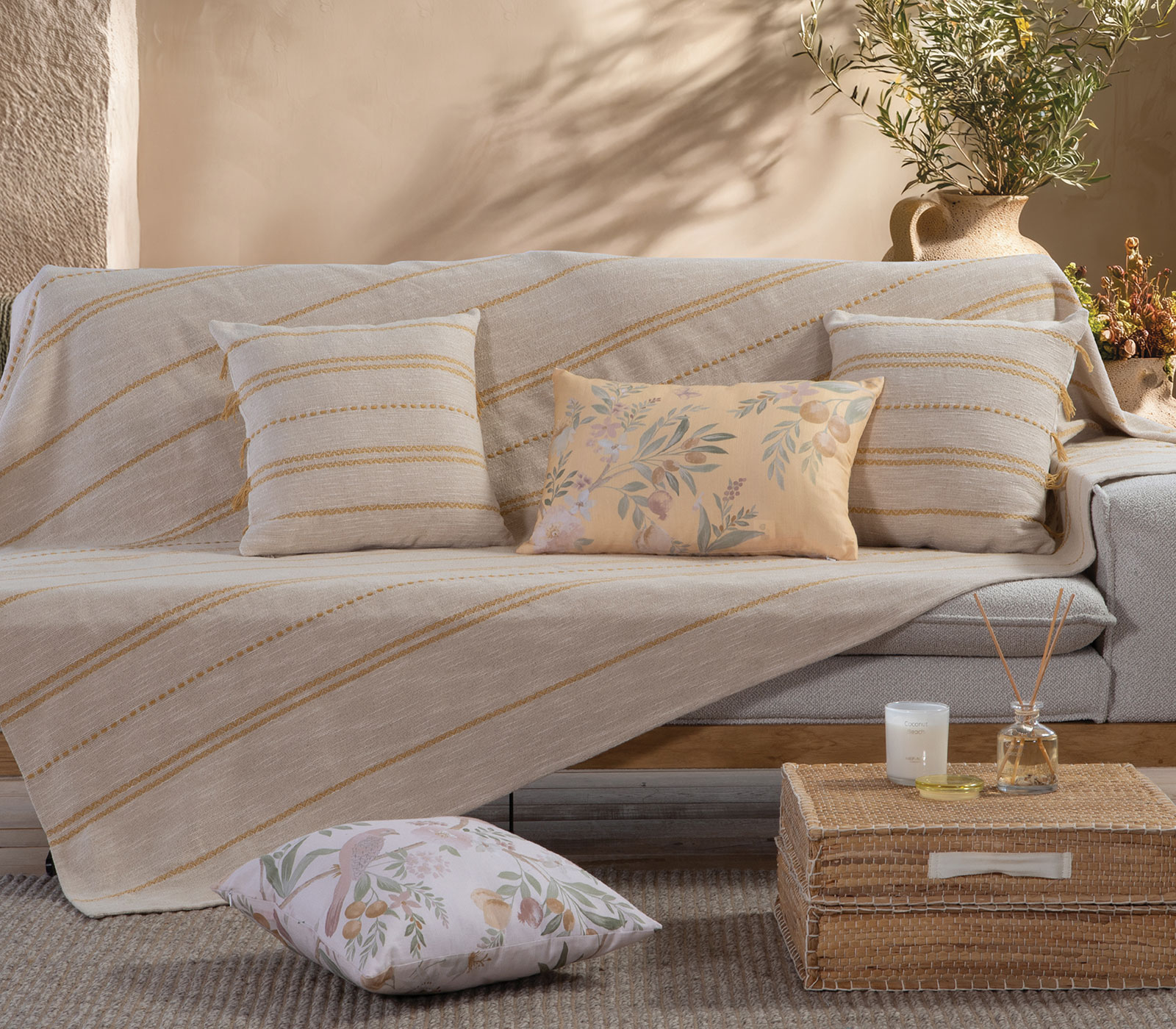 ΡΙΧΤΑΡΙ ΤΕΤΡΑΘΕΣΙΟΥ ΚΑΝΑΠΕ BLEEZE 180Χ350 NEF-NEF HOMEWARE