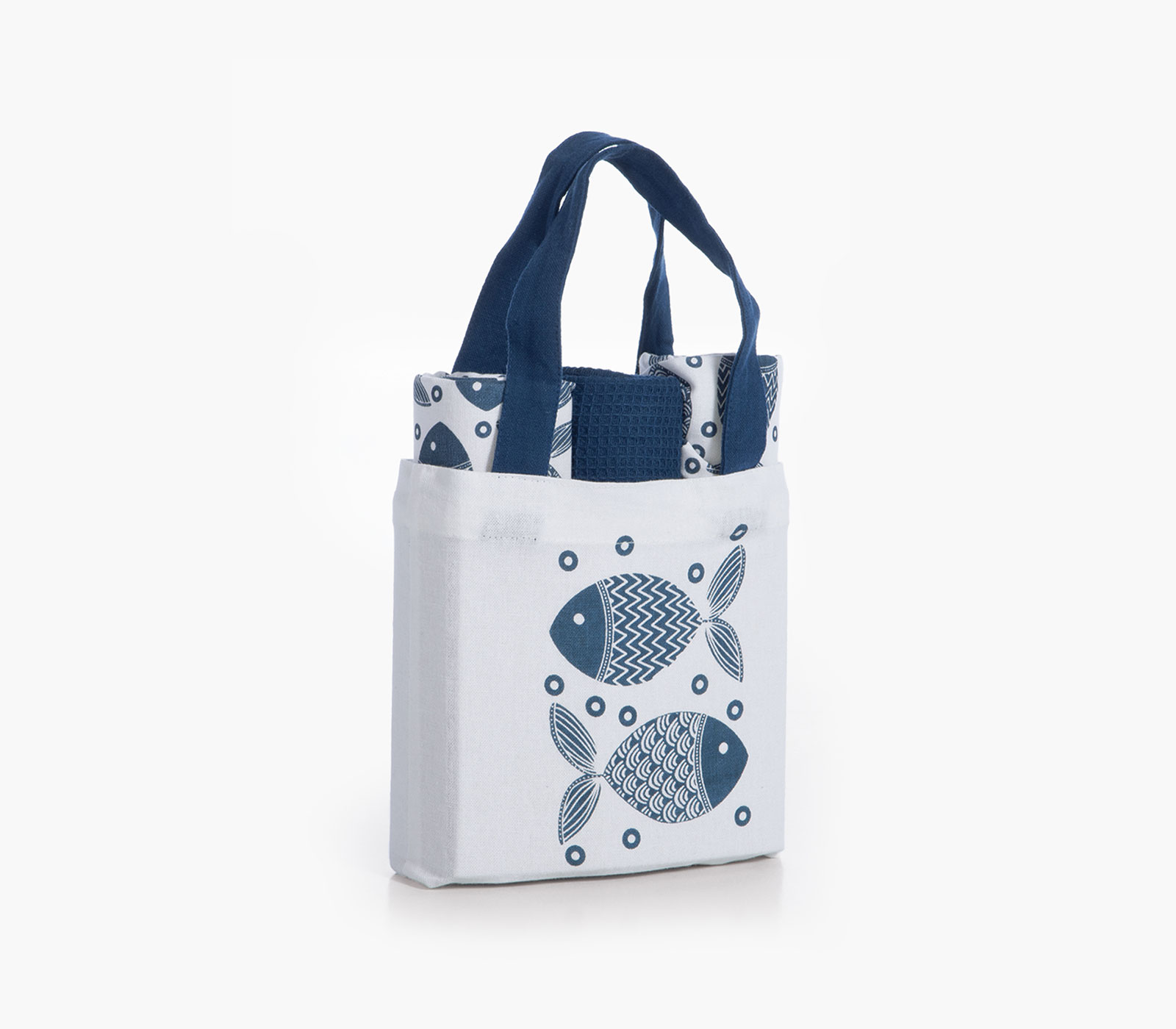 ΤΣΑΝΤΑΚΙ ΜΕ ΠΟΤΗΡΟΠΑΝΟ ΣΕΤ 3 ΤΜΧ SPARS BLUE NEF-NEF HOMEWARE