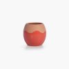 Nef-Nef Homeware Διακοσμητικό Κεραμικό Ικο Βάζο Domain 14x14x13 Κόκκινο
