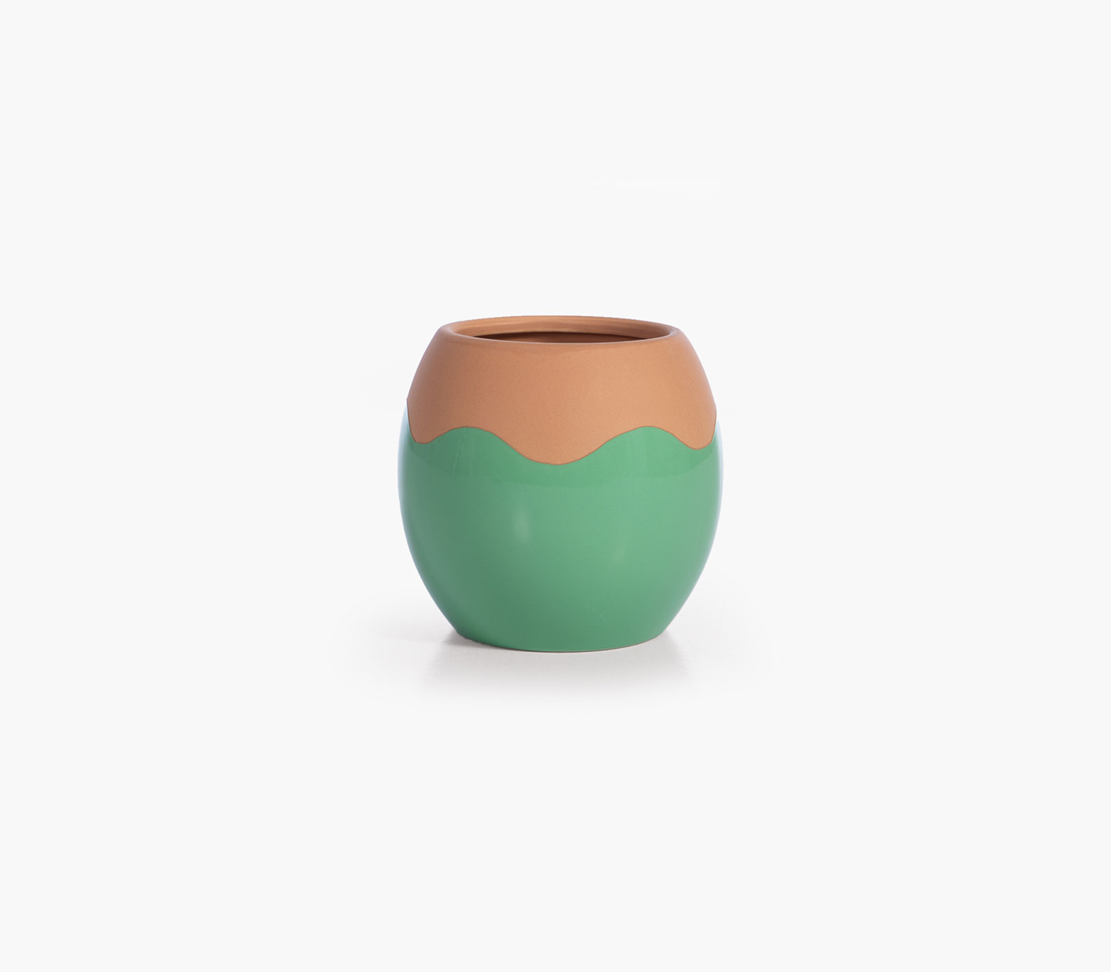 Nef-Nef Homeware Διακοσμητικό Κεραμικό Ικο Βάζο Domain 14x14x13 Πράσινο