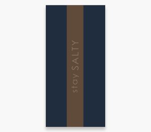 Nef-Nef Homeware Πετσέτα Θαλάσσης Stay Salty 80x160 Black