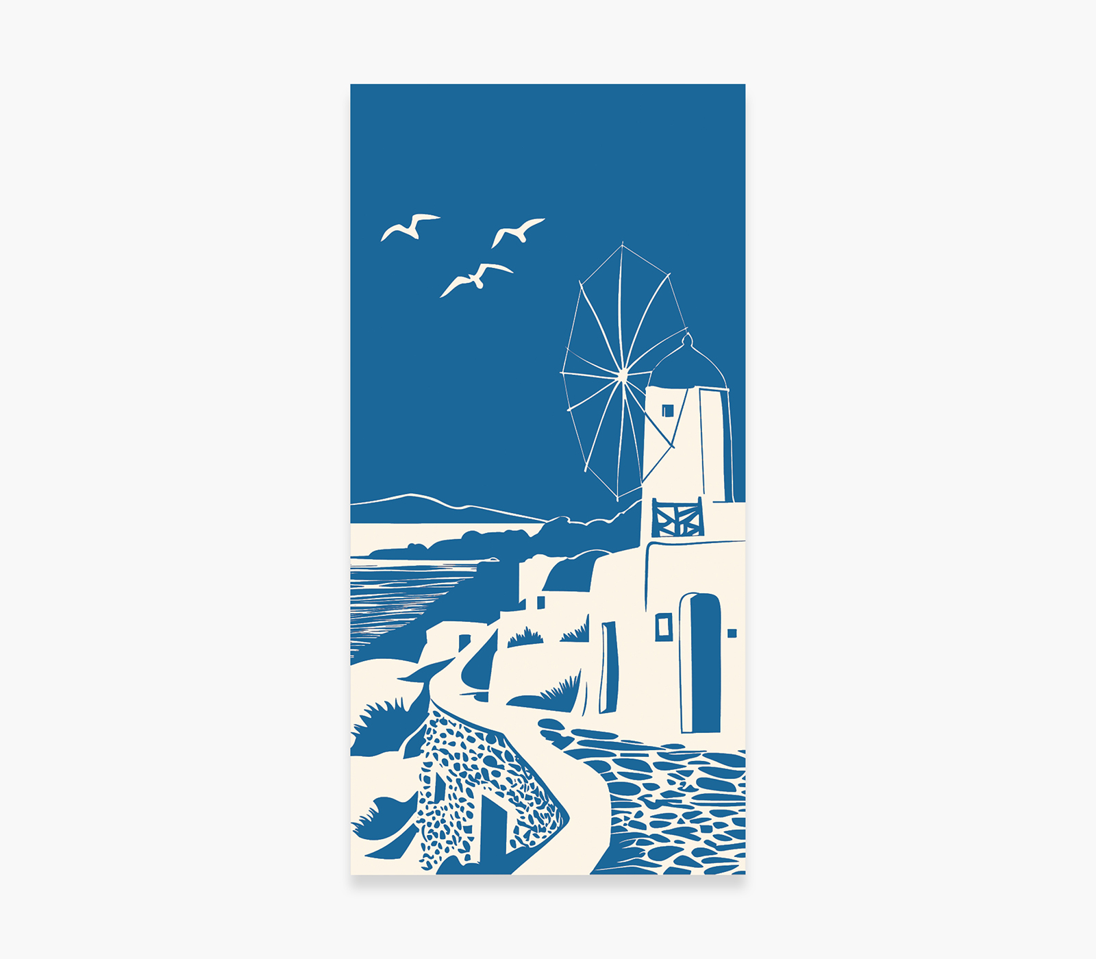 Nef-Nef Homeware Πετσέτα Θαλάσσης My Island 80x160 Blue