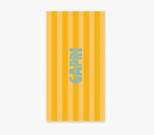 Nef-Nef Homeware Πετσέτα Θαλάσσης Capri 80x160 Yellow