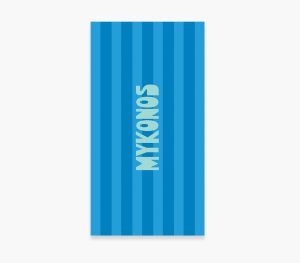 Nef-Nef Homeware Πετσέτα Θαλάσσης Mykonos 80x160 Blue