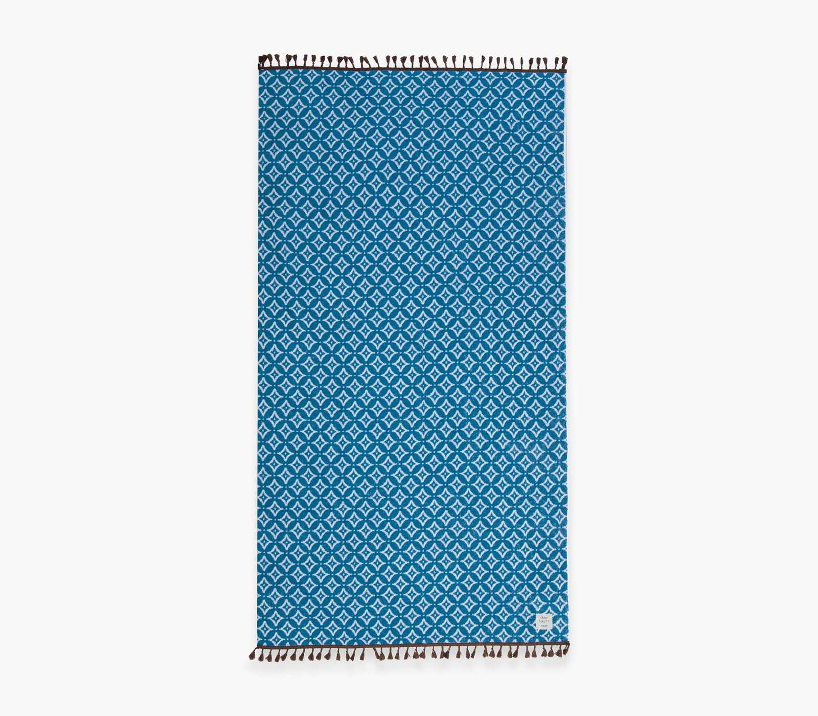 Nef-Nef Homeware Πετσέτα Θαλάσσης Sparkle Fringes 90x170 Blue