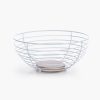 Nef-Nef Homeware Καλάθι Φρούτων Side 28,5x28,5x13 Λευκό