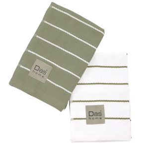 Das Home Σετ Ποτηροπανα 2Τμχ 40X60 0885 Olive Olive