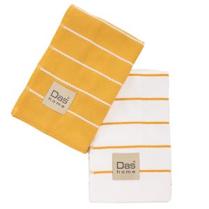 Das Home Σετ Ποτηροπανα 2Τμχ 40X60 0887 Ochre Ochre