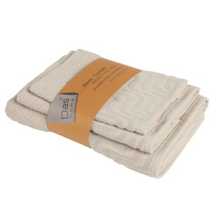 Das Home Σετ Πετσετες 3Τεμαχιων Best 0880 Beige Beige