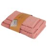 Das Home Σετ Πετσετες 3Τεμαχιων Best 0883 Pink Pink