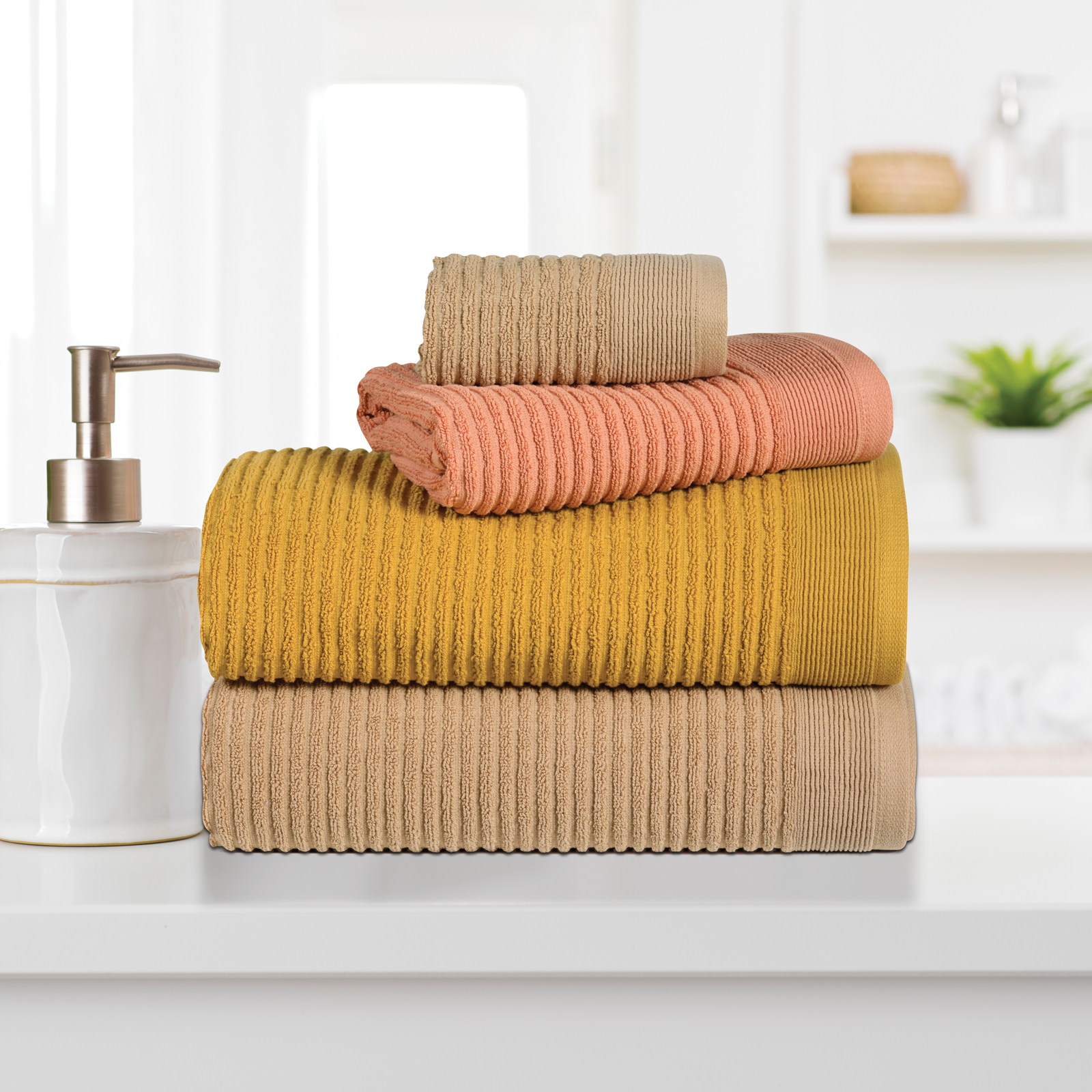 Das Home Σετ Πετσέτες 3Τεμαχια Daily 0743 Beige Beige - Image 4