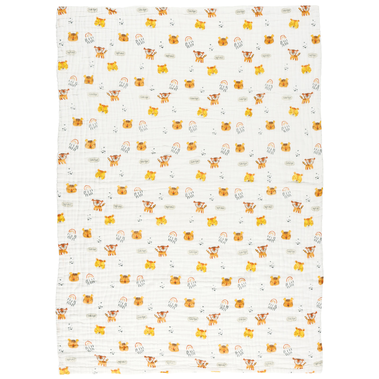 Das Baby Κουβερτα-Μουσελινα 105X150 Relax 6622 Λευκο - Πορτοκαλι Λευκο - Πορτοκαλι - Image 6