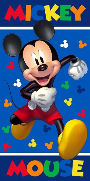 DIMcol Πετσέτα Θαλάσσης Quick Dry Disney Home Mickey 178 70X140 Dark Blue 100% Microfiber