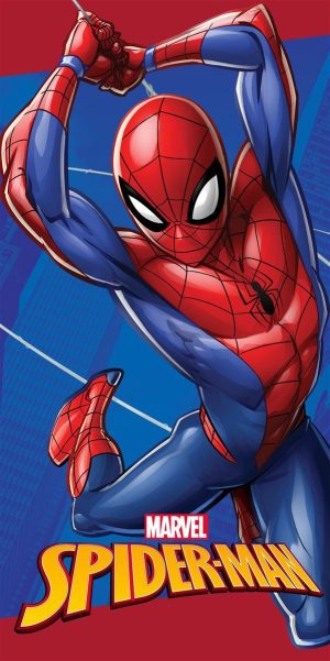 DIMcol Πετσέτα Θαλάσσης Quick Dry Marvel Spider-Man 184 70X140 Blue 100% Microfiber