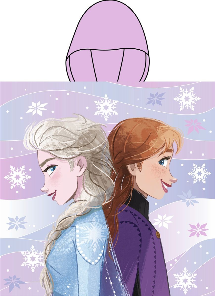DIMcol Πόντσο Θαλάσσης Quick Dry Disney Home Frozen 199 50X100 Lilac 100% Microfiber