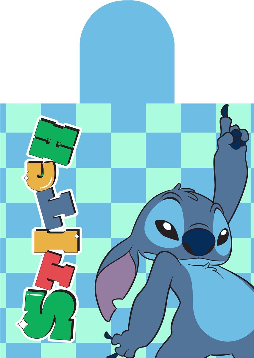 DIMcol Πόντσο Θαλάσσης Quick Dry Disney Home Lilo & Stitch 196 50X100 Aqua-Sky Blue 100% Microfiber - Image 2
