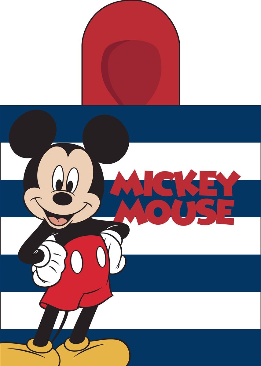 DIMcol Πόντσο Θαλάσσης Quick Dry Disney Home Mickey 193 50X100 White-Dark Blue 100% Microfiber