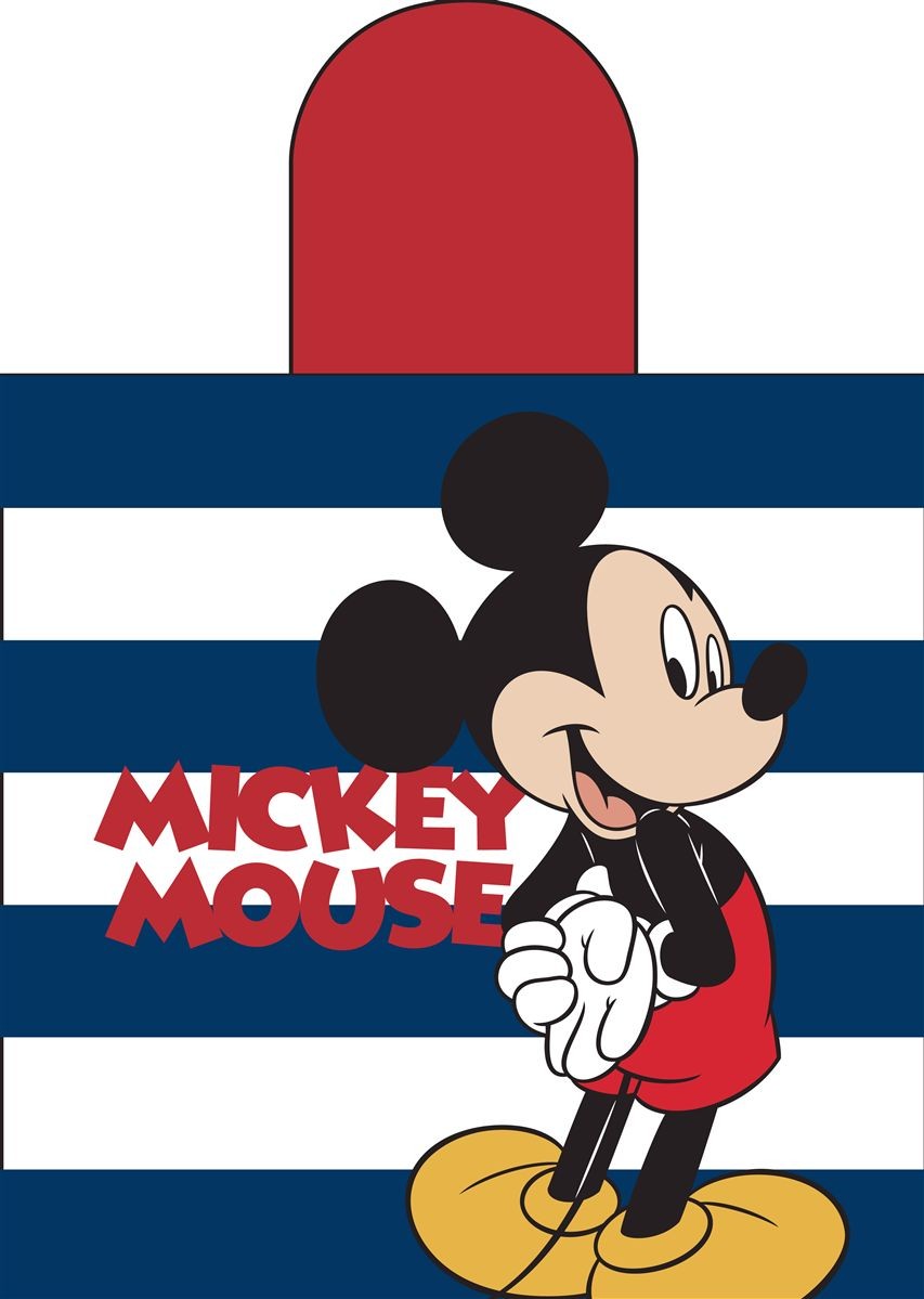 DIMcol Πόντσο Θαλάσσης Quick Dry Disney Home Mickey 193 50X100 White-Dark Blue 100% Microfiber - Image 2