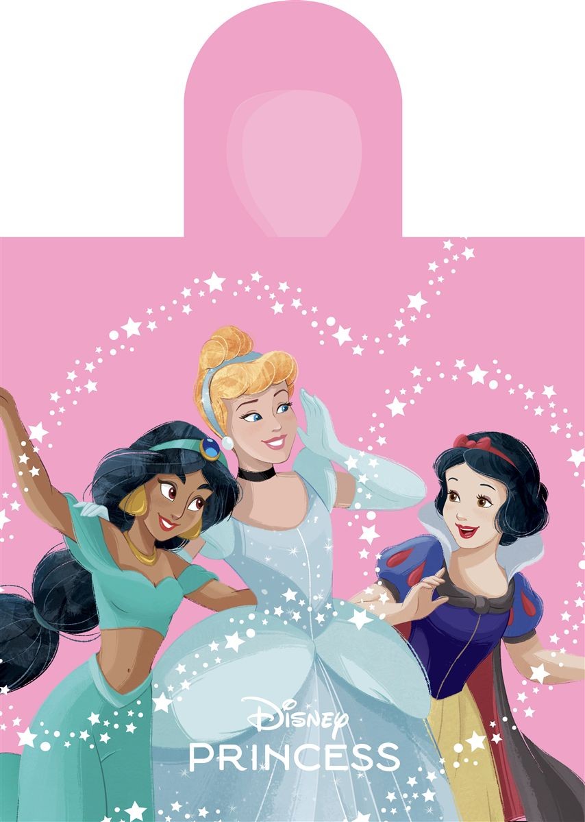 DIMcol Πόντσο Θαλάσσης Quick Dry Disney Home Princess 192 50X100 Baby Pink 100% Microfiber