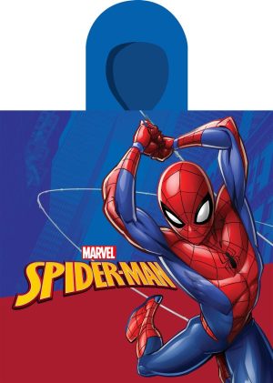 DIMcol Πόντσο Θαλάσσης Quick Dry Marvel Spider-Man 197 50X100 Blue 100% Microfiber