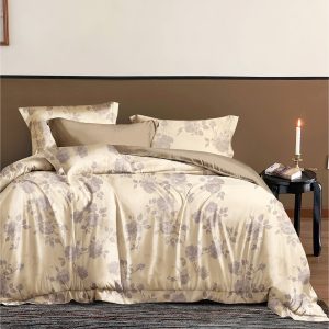 Beauty Home Σετ σεντόνια υπέρδιπλα με λάστιχο Memories Art 12685 165x200+30 Μπεζ