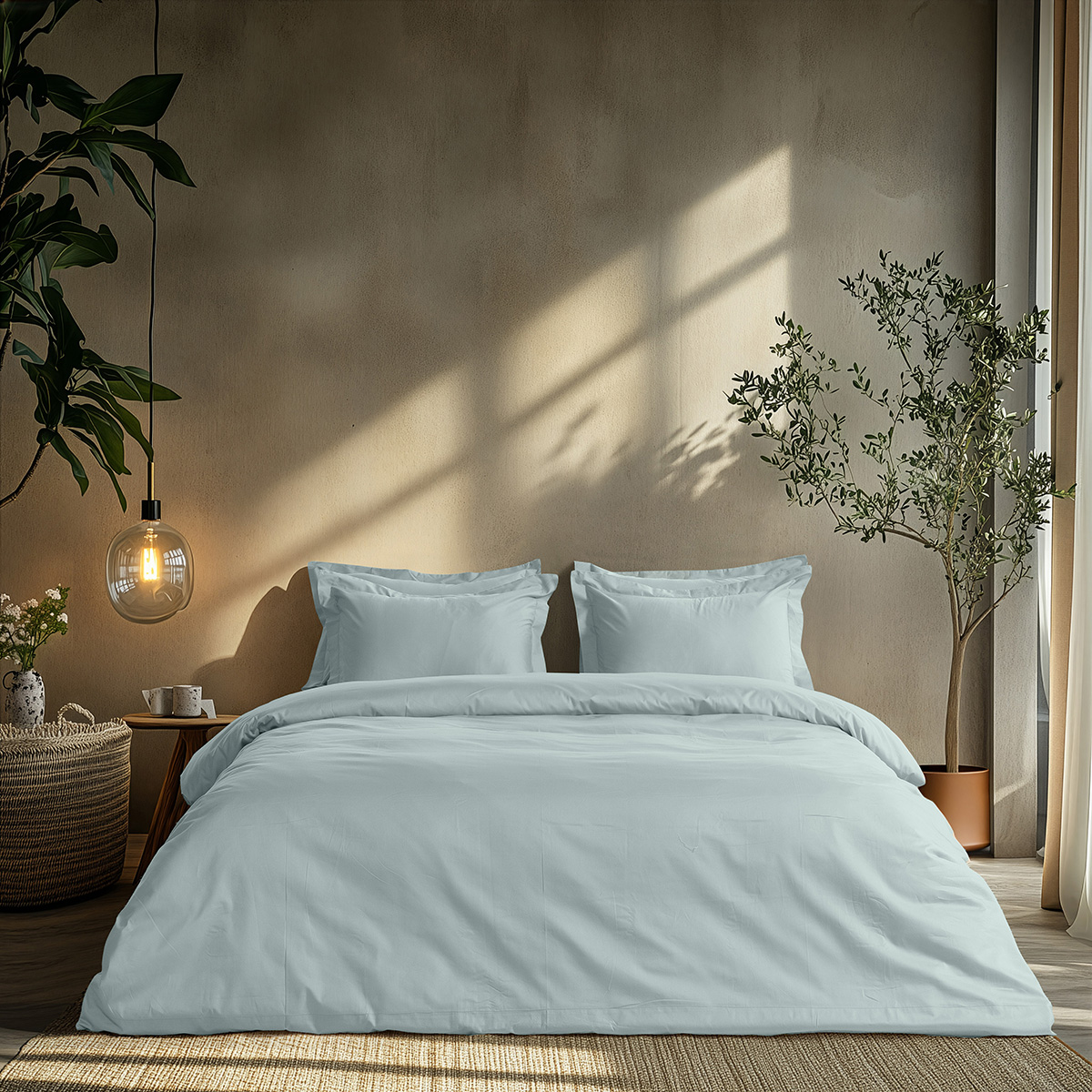 Beauty Home Σετ παπλωματοθήκη υπέρδιπλη Art 1700 Harmony 230x250 Σιελ