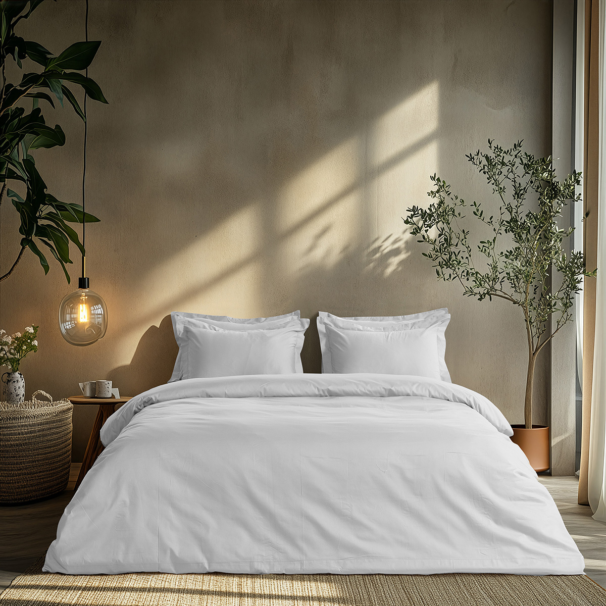Beauty Home Σετ παπλωματοθήκη μονή Art 1700 Harmony 170x250 Λευκό